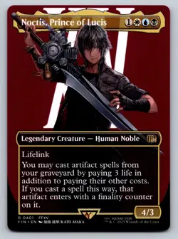 Noctis, Prince of Lucis (Borderless) 401 FINAL FANTASY Magic: The Gathering NM - Image 1