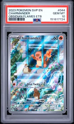 2023 POKEMON SVP EN-SV BLACK STAR PROMO #044 CHARMANDER PSA 10 - Image 1