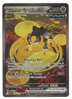 Pokemon Iron Boulder ex 207/162 Temporal Forces Special Illustration Ultra Rare - Image 1