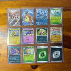Pokemon Scarlet & Violet 151 Lot of 12 Mr. Mine IR Kangaskan Blastiose + more - Image 1