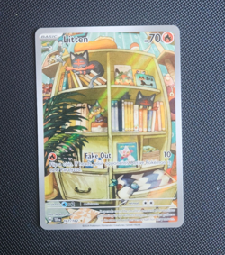 The Pokemon Company Litten SV05 Temporal Forces 167/162 IR Holo English HP70 - Image 1