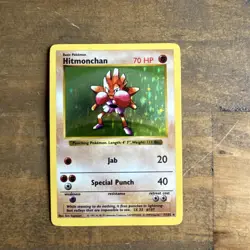 Pokemon Hitmonchan Shadowless Holo Card Base Set 7/102 - Image 1
