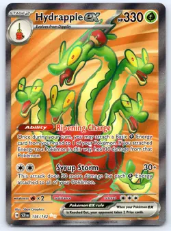 Hydrapple ex 156/142 Ultra Rare Stellar Crown Pokemon Holo 2024 LP - Image 1