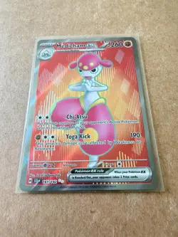 Pokemon Medicham ex 161/142 Stellar Crown Ultra Rare Full Art Holo NM - Image 3