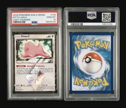 Pokemon Lost Thunder Ditto Prism Star #154/214 Holo Prism Rare PSA 10 - Image 3