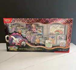 Pokemon Paldean Fates Great Tusk ex and Iron Treads ex premium Collection Box - Image 1