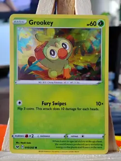 Grookey 010/202 Cosmo's Holo NM Pokemon Tcg - Image 1