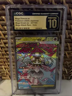2025 POKEMON JPN MEGA DREAM EX #227/193 MEGA DIANCIE EX CGC 10 PRISTINE - Image 1