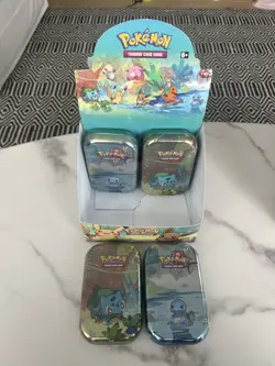 Pokemon TCG Kanto Friends Bulbasaur + Squirtle Mini Tin 2x l New & Sealed ✅ - Image 1