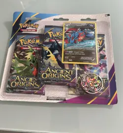 POKEMON XY ANCIENT ORIGINS Booster 3-Pack Blister New Factory Sealed - SALAMENCE - Image 2