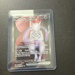 Pokemon TCG Team Rockets Mewtwo EX 213/182 Full Art Destined Rivals - Image 1