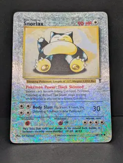 Snorlax 64/110 Legendary Collection Reverse Holo Rare vintage Pokemon TCG HP - Image 3