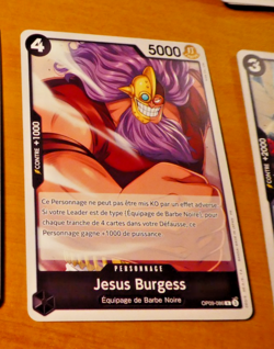 ONE PIECE CARD GAME CARTE FRANCAISE ST27 JESUS BURGESS OP09-086 FR MINT - Image 1
