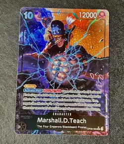 Marshall.D.Teach OP09-093 ALT ART (SR) One Piece Card Game NM English - Image 1