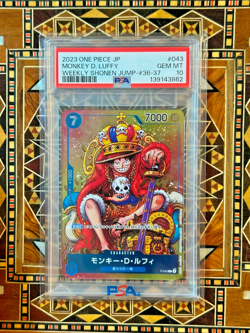 PSA10 Monkey D Luffy WEEKLY SHONEN JUMP P-043 PROMO ONE PIECE Card Japanese - Image 2