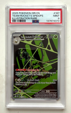 Graded Pokemon Card 187/182 Spiders Illustration Rare Destined PSA 9 MINT 2025 - Image 1