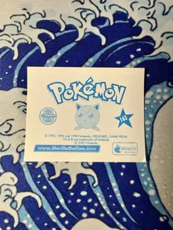 Psyduck Pikachu Misty Sticker Card #163 Pokemon 2000 Topps Merlin Series 2 CUTE - Image 2