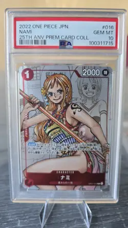 Nami One Piece OP01-016 Premium Card Collection 25th Anniversary PSA 10 JP - Image 1