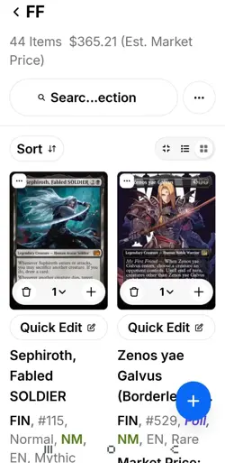 MTG Final Fantasy 44 Card BUNDLE with Surge Foils, 4 Crystals, Borderless & More - Image 4