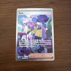 Pokemon TCG Iono Scarlet & Violet Paldean Fates Card 237/091 Sir NM/M Condition - Image 1