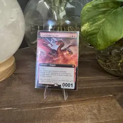 NM MTG Twinflame Tyrant 0469 Foil Extended Art Mythic Dragon - Foundations EN - Image 3