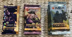 Magic The Gathering Dominaria United 10 Draft, 6 Set and 1 collector Booster Lot - Image 1