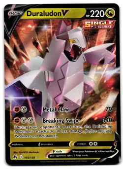 Duraludon V 103/159 - 🌊 Crown Zenith V Rare Pokemon TCG Holo 🖤 - LP - Image 1