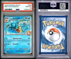 2025 Pokemon SV Destined Rivals Misty’s Gyarados Holo 049/182 PSA 10 Gem Mint - Image 1