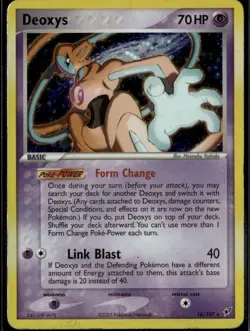 Deoxys 16/107 EX Deoxys Holo Rare Deck Exclusives 016/107 Psychic Holo Pokemon C - Image 1
