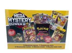 Pokemon Mega Mystery Power Box TCG Sealed Booster Packs Bonus Item Free Shipping - Image 1