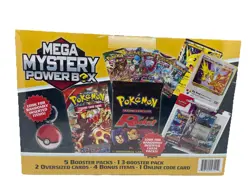 Pokemon Mega Mystery Power Box TCG Sealed Booster Packs Bonus Item Free Shipping - Image 4