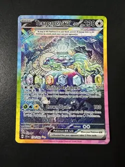 Pokemon Terapagos ex 170/142 Stellar Crown Special Illustration Rare Holo NM - Image 1