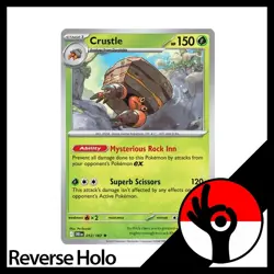 Pokemon TCG: Destined Rivals - Reverse Holo - 012/182 - Crustle - Image 1