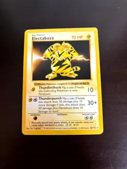 Electabuzz 20/102 Rare Base Set Shadowless Pokemon Unlimited NM - Image 2