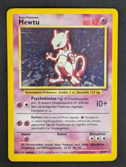 Mewtu Base Set 10/102 Holo Deutsch EXC Pokemon - Image 1