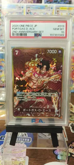 2024 One Piece Japanese Portgas D Ace 2nd Anniversary Set PSA 10 - Image 1