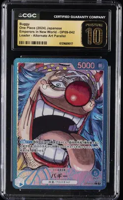 2024 ONE PIECE JAPANESE #OP09-042 BUGGY CGC 10 PRISTINE - Image 1