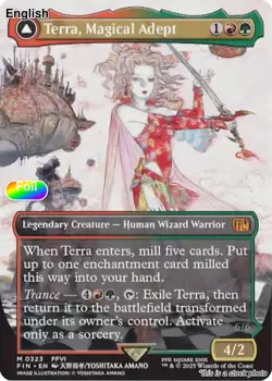 Terra, Magical Adept (Borderless) EN [FIN - 323] - NM [Foil] TCG MTG - Image 1