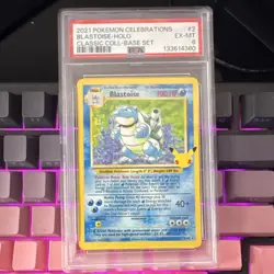Pokemon TCG 2021 Blastoise 2/102 Celebrations Classic Collection Holo PSA 6 - Image 1