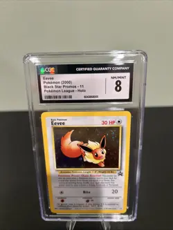 Eevee Holo 11 Black Star Promo CGC 8 NM/Mint Pokemon League 2000 - Image 3