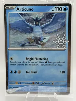 Articuno 032/159 Holiday Advent Calendar Snowflake Stamp Promo Pokemon - SEALED - Image 1