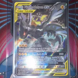 Pokemon TCG Pikachu & Zekrom GX TAG TEAM GX Promo Holo SM168 English 2019 240HP - Image 1