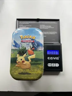 Pokemon Ascended Heroes Mini Tin Pikachu ⭐SUPER HEAVY⭐ 103.37g - Image 1