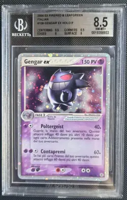 💜 GENGAR ex 108 Pokemon 2004 Rossofuoco RF GL Bgs 8.5 Swirl Mint Ita no PSA - Image 1