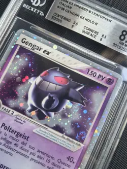 💜 GENGAR ex 108 Pokemon 2004 Rossofuoco RF GL Bgs 8.5 Swirl Mint Ita no PSA - Image 3