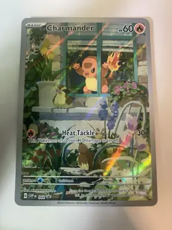 Pokemon TCG Charmander Scarlet & Violet Promo Holo 044 2023 60 HP Heat Tackle - Image 1