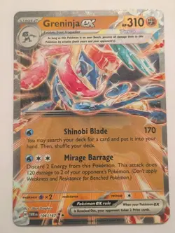 Pokemon Twilight Masquerade - Greninja ex - Ultra Rare NM+/MT - 106/167 - Image 2
