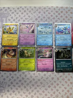 Pokemon - Prismatic Evolution Eeveelution Cosmos Holo Costco Promo Full Set - Image 1