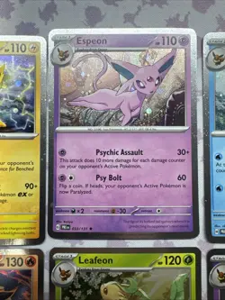 Pokemon - Prismatic Evolution Eeveelution Cosmos Holo Costco Promo Full Set - Image 3