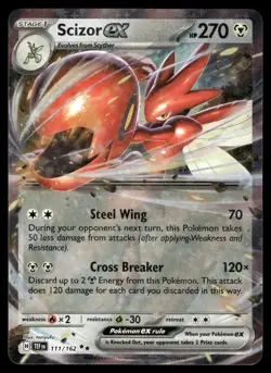 Scizor ex 111/162 SV05: Temporal Forces Pokemon - Image 1